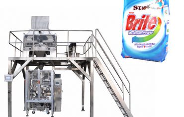 4 galvas lineāro svaru mazgāšanas līdzekļu mazgāšanas pulvera iepakošanas mašīna